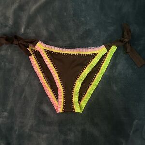 NWT PQ Colorful Bikini Bottom
